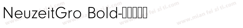 NeuzeitGro Bold字体转换